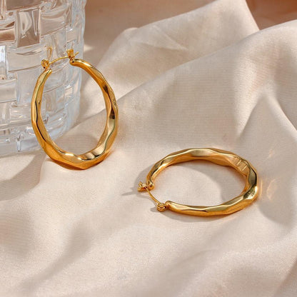 [Amore]Aire Hoop Earrings