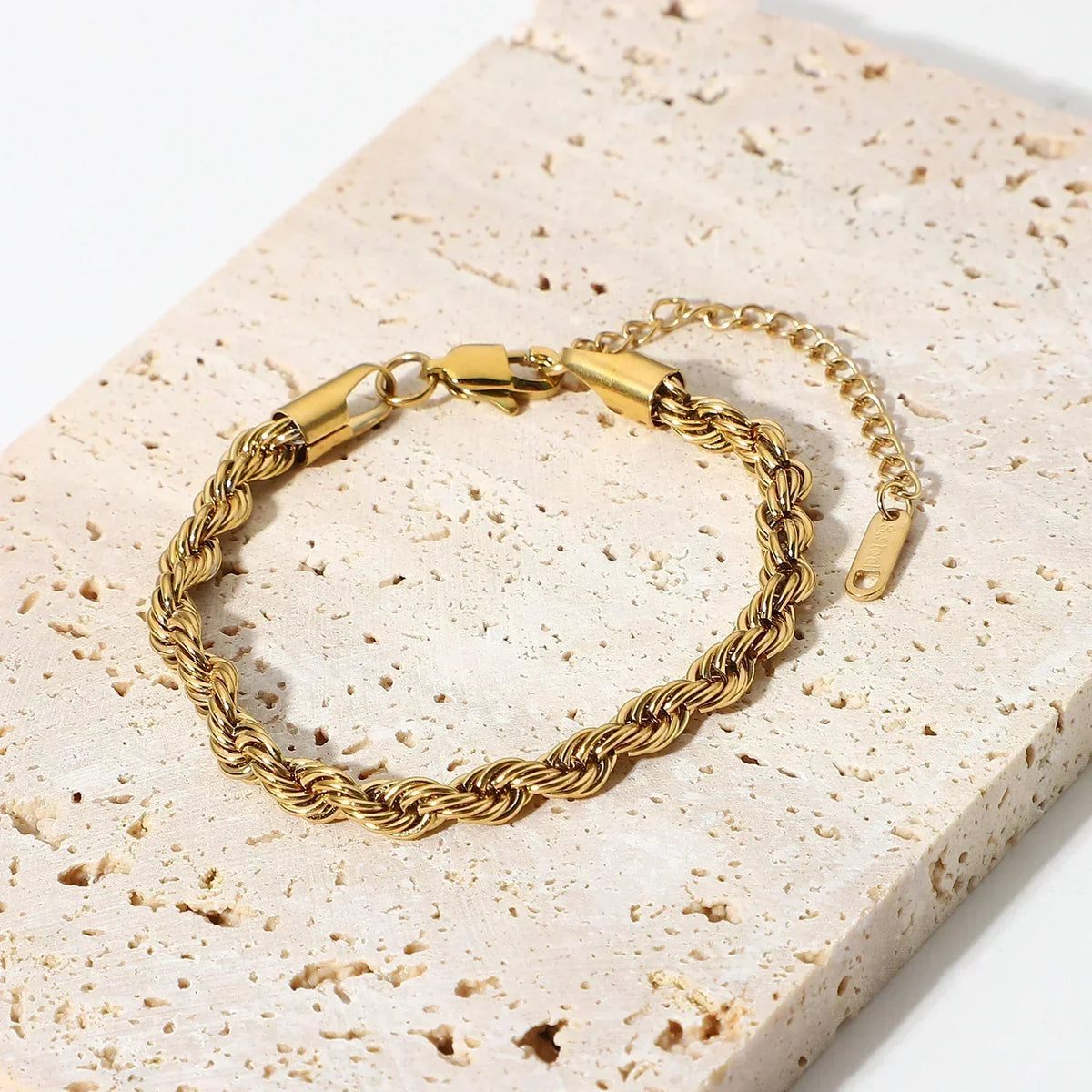[Amore]Clara Rope Chain Gold Bracelet