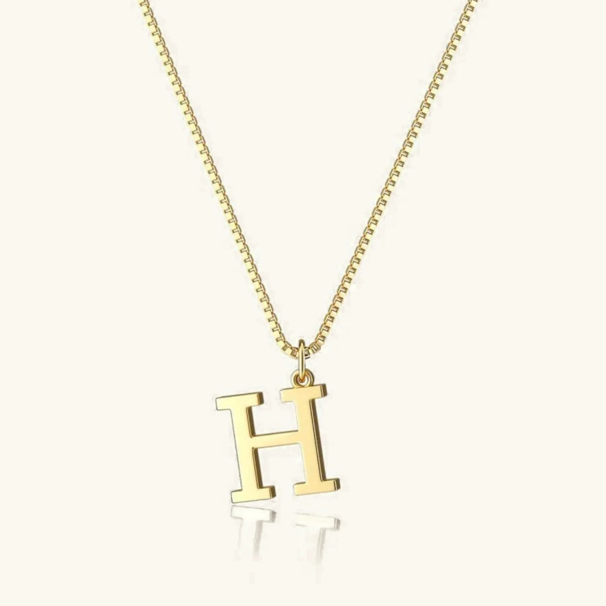 [Amore]Therese Letter Initial Gold Necklace