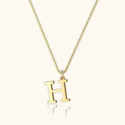 [Amore]Therese Letter Initial Gold Necklace