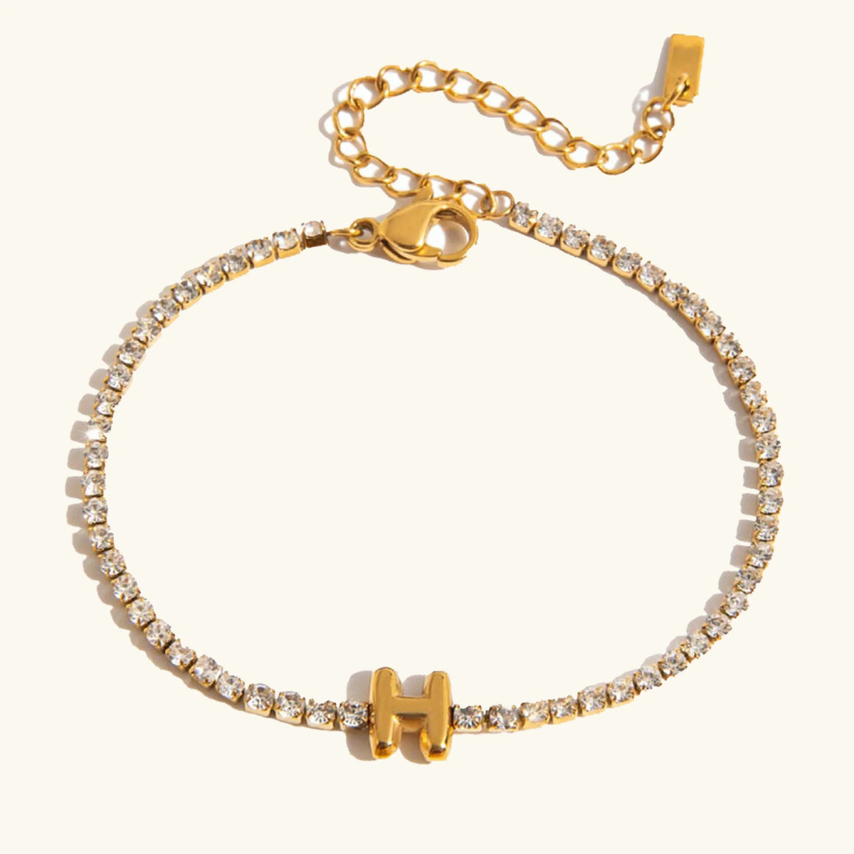 [Amore]Avaria Bubble Letter Tennis Bracelet