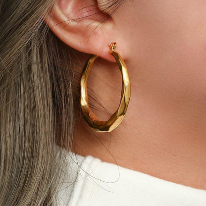 [Amore]Aire Hoop Earrings