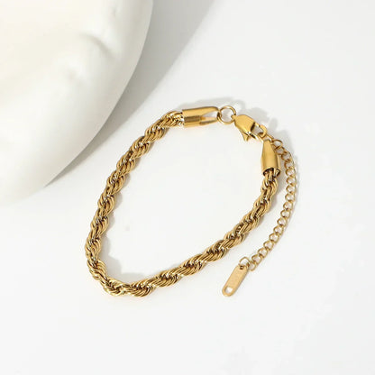 [Amore]Clara Rope Chain Gold Bracelet