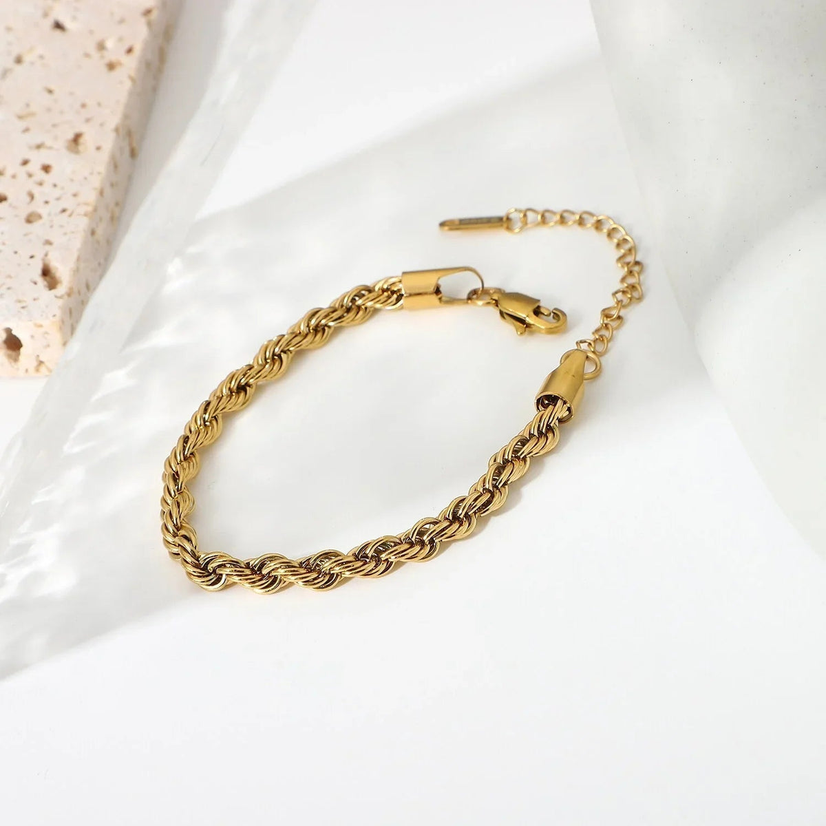 [Amore]Clara Rope Chain Gold Bracelet