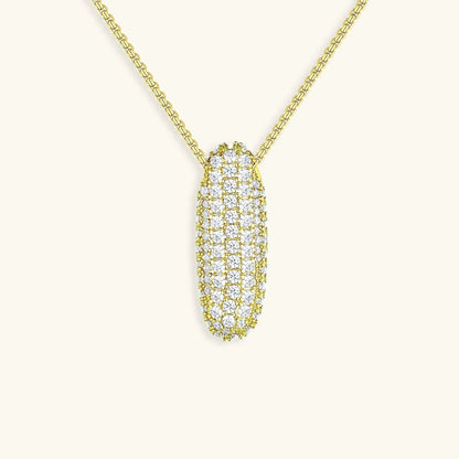 [Amore]Bubble Initial Diamond Necklace