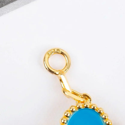[Amore]LUCKY CLOVER 5-MOTIF BRACELET - TURQUOISE COLLECTION