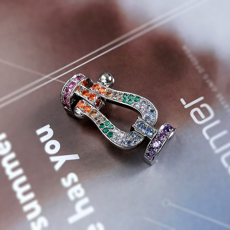 [Amore]FORCE LARGE HORSESHOE CLASP  METAL BRACELET