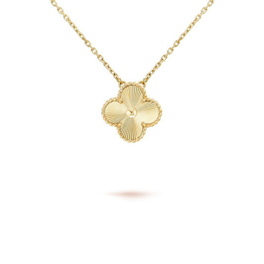 [Amore]CLOVER 15MM LASER NECKLACE