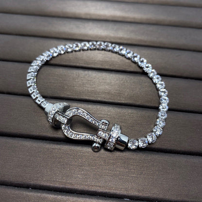 [Amore]FORCE  HORSESHOE  DIAMOND TENNIS BRACELET