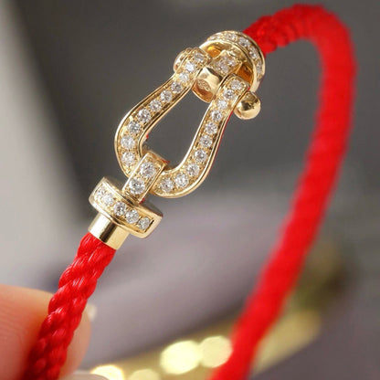 [Amore]FORCE LARGE HORSESHOE FULL DIAMOND BRACELET GOLD