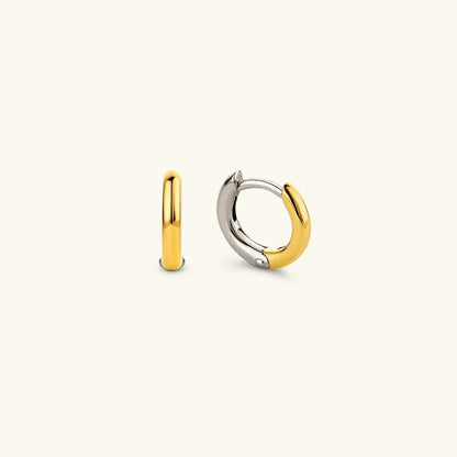 [Amore]Ingrid Two Tone Hoop Earring