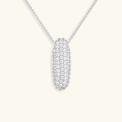 [Amore]Bubble Initial Diamond Necklace