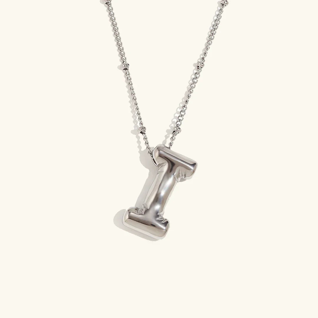 [Amore]Balloon Gold Initial Necklace