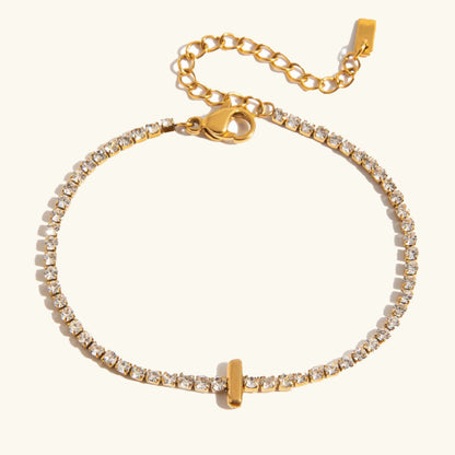 [Amore]Avaria Bubble Letter Tennis Bracelet