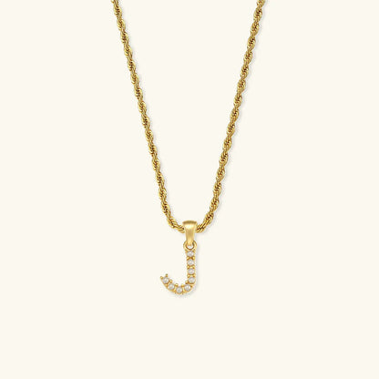 [Amore]Elodie Initial Letter Pearl Necklace
