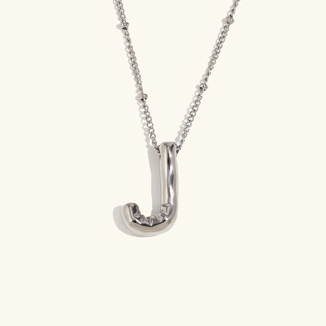 [Amore]Balloon Gold Initial Necklace