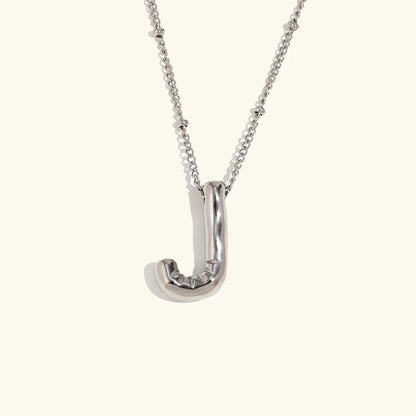[Amore]Balloon Gold Initial Necklace