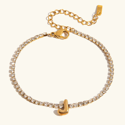[Amore]Avaria Bubble Letter Tennis Bracelet