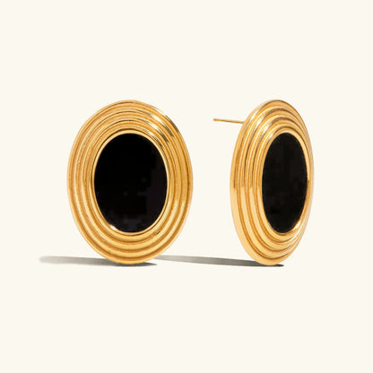 [Amore]Ruthie Gold Enamel Earrings