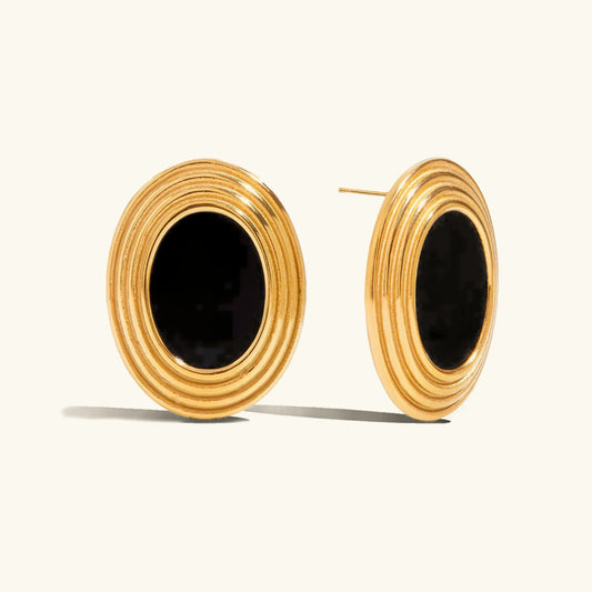[Amore]Ruthie Gold Enamel Earrings