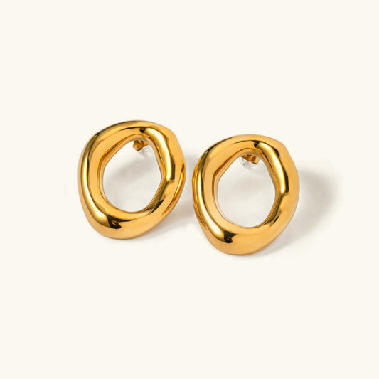 [Amore]Raquel Open Oval Earrings
