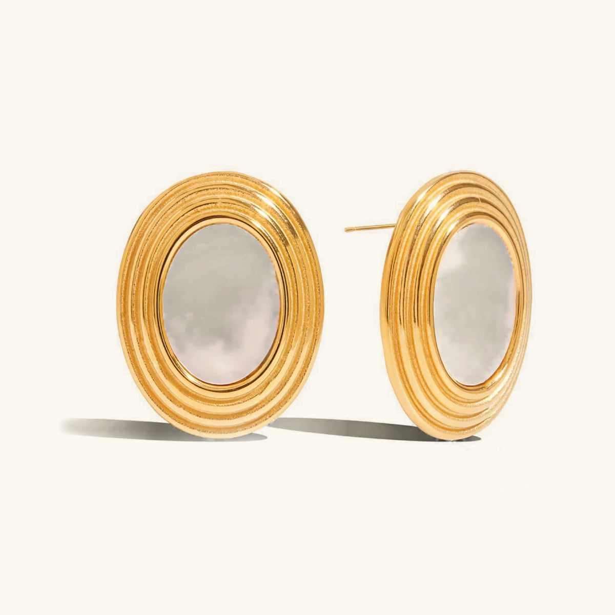 [Amore]Ruthie Gold Enamel Earrings