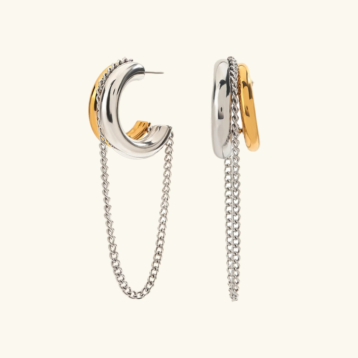 [Amore]Galilea Link Chain Hoops
