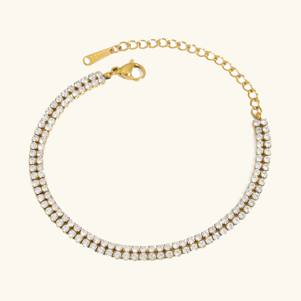[Amore]Celene Layered Tennis Bracelet
