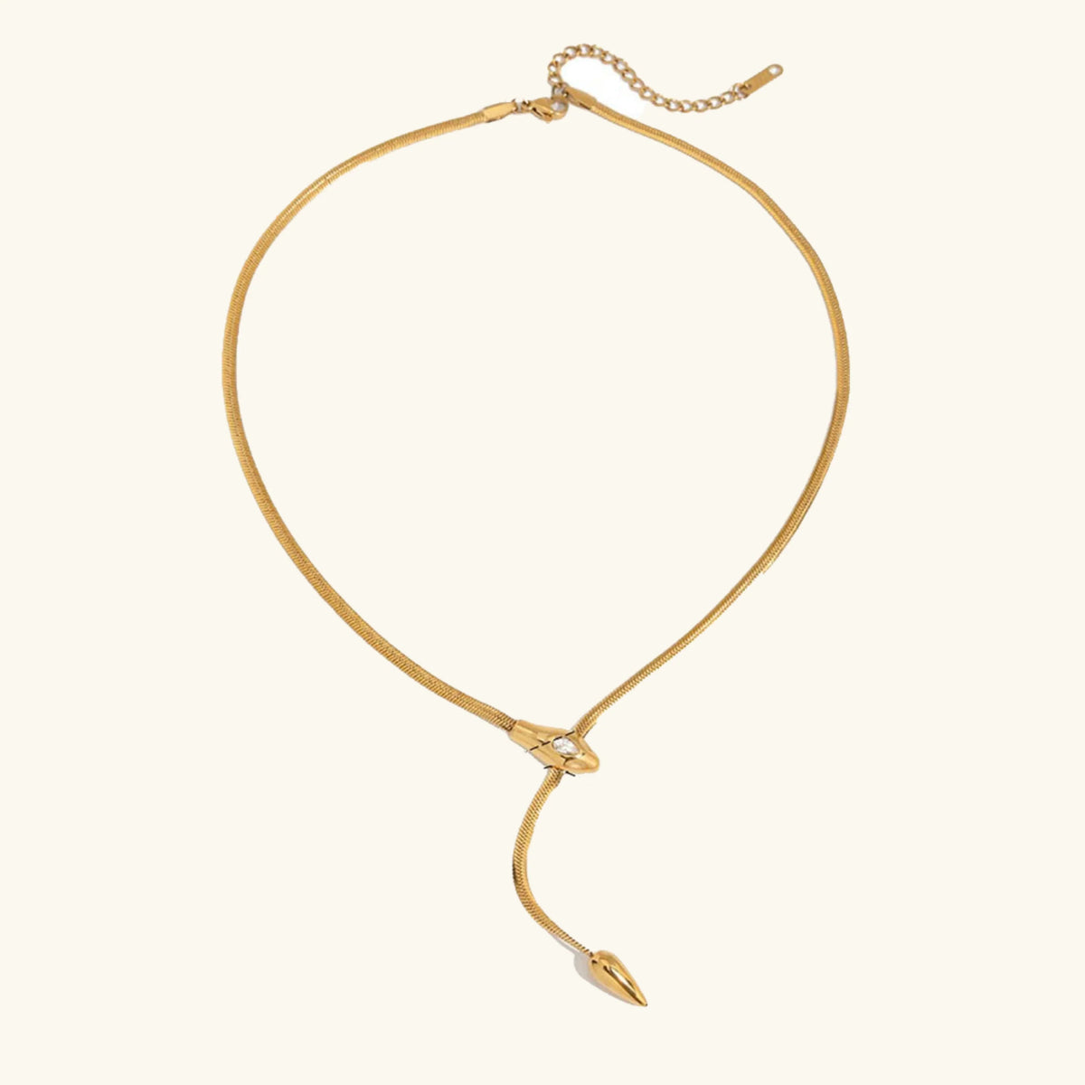 [Amore]Zarelle Gold Serpentine Pendant