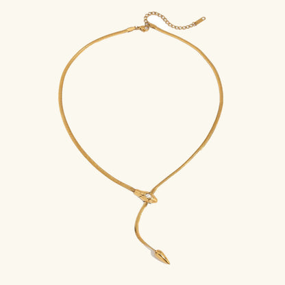 [Amore]Zarelle Gold Serpentine Pendant