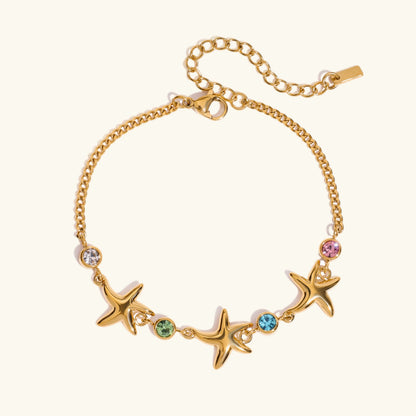 [Amore]Kristine Golden Starfish Bracelet