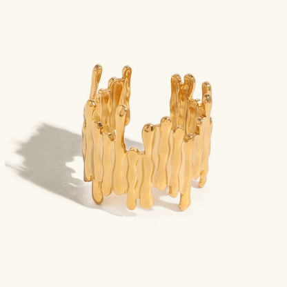 [Amore]Zoella Abstract Gold Ring