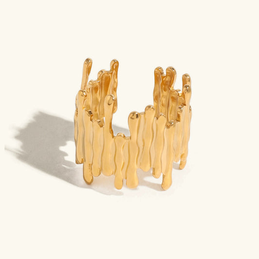 [Amore]Zoella Abstract Gold Ring