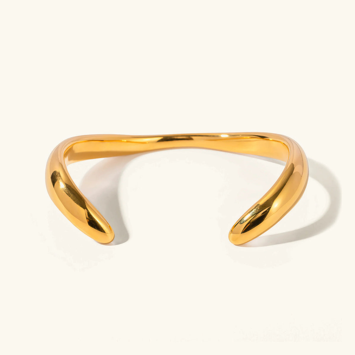 [Amore]Audrina Contemporary Gold Bangle