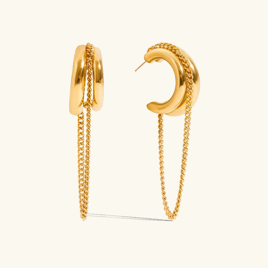 [Amore]Galilea Link Chain Hoops