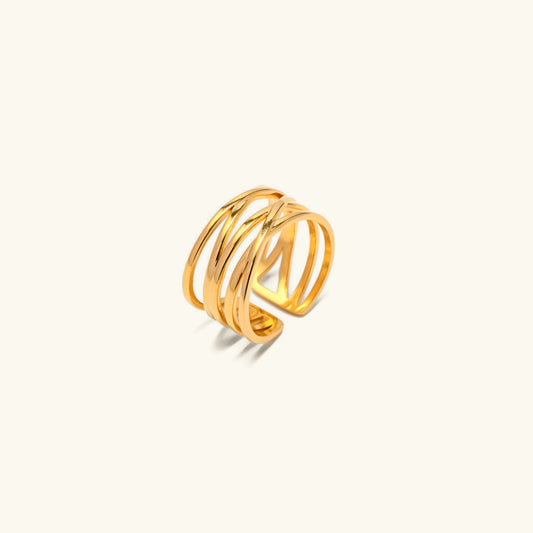 [Amore]River Gold Ring