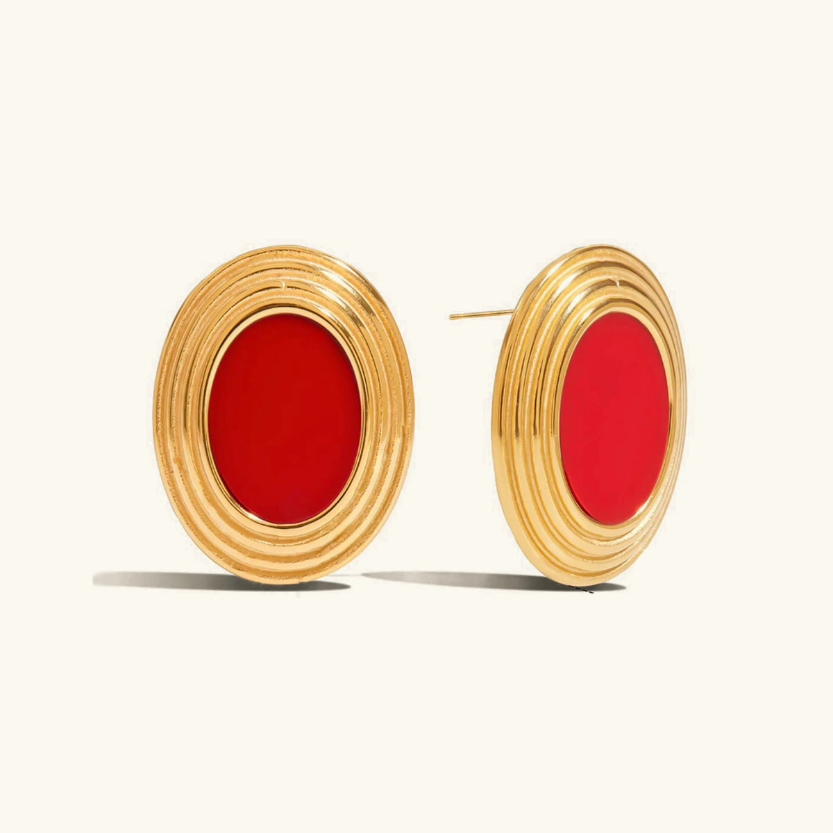 [Amore]Ruthie Gold Enamel Earrings