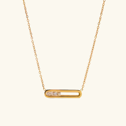 [Amore]Abby Sculpted Gold Pendant