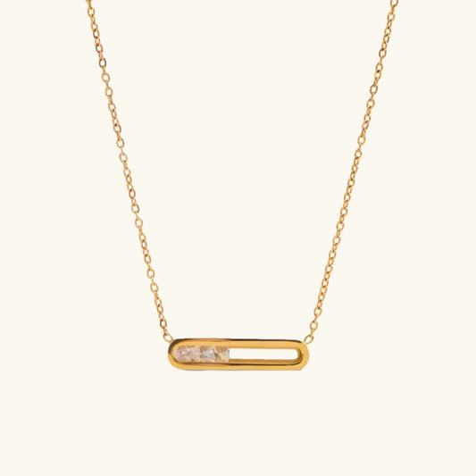 [Amore]Abby Sculpted Gold Pendant
