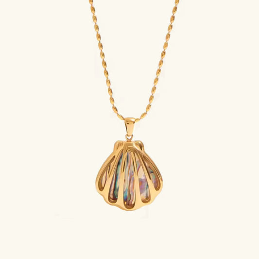 [Amore]Nixie Gold Seashell Pendant