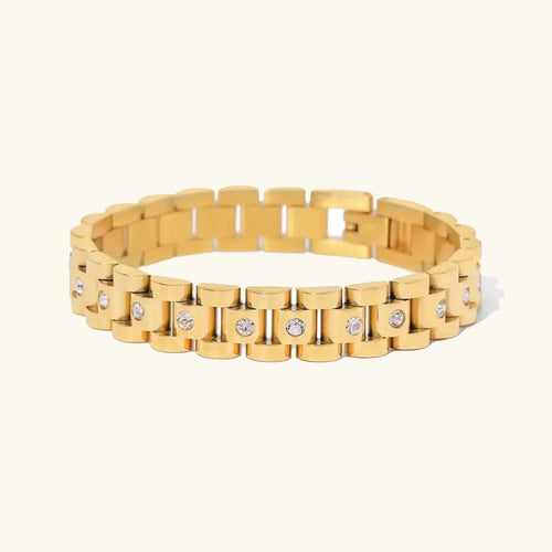 [Amore]Gold Watchband Bracelet