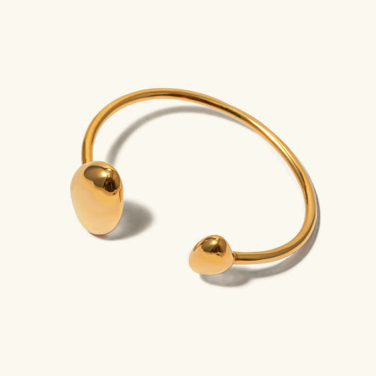 [Amore]Mallory Minimalist Gold Cuff