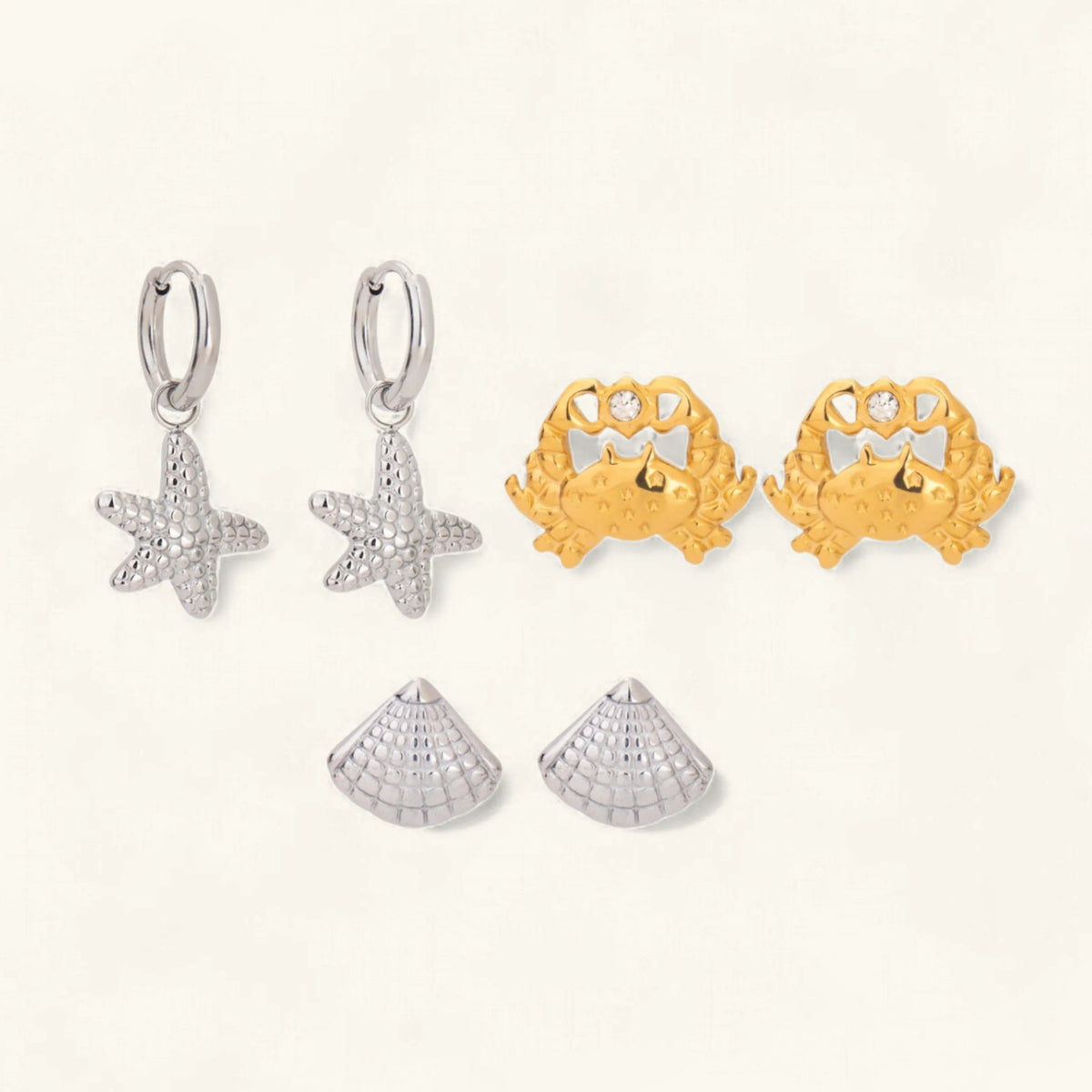 [Amore]Cheyenne Seaside Essential Earrings Bundle
