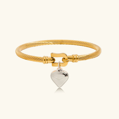 [Amore]Solenne Twisted Band Gold Bracelet