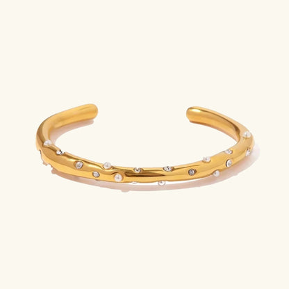 [Amore]Corisande Gold Bangle