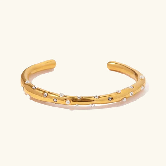 [Amore]Corisande Gold Bangle
