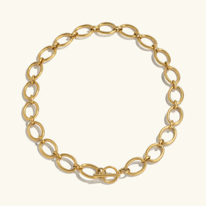 [Amore]Cielle Chunky Gold Chain Necklace