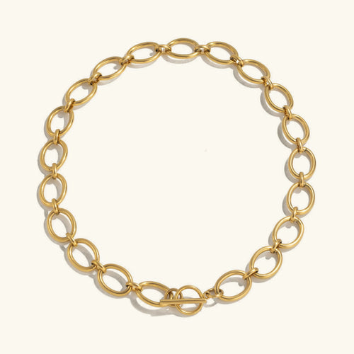 [Amore]Cielle Chunky Gold Chain Necklace