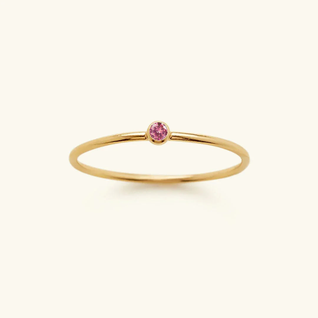 [Amore]Amelia Birthstone Stacker Ring