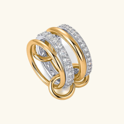 [Amore]Juno Stacked Diamond Ring